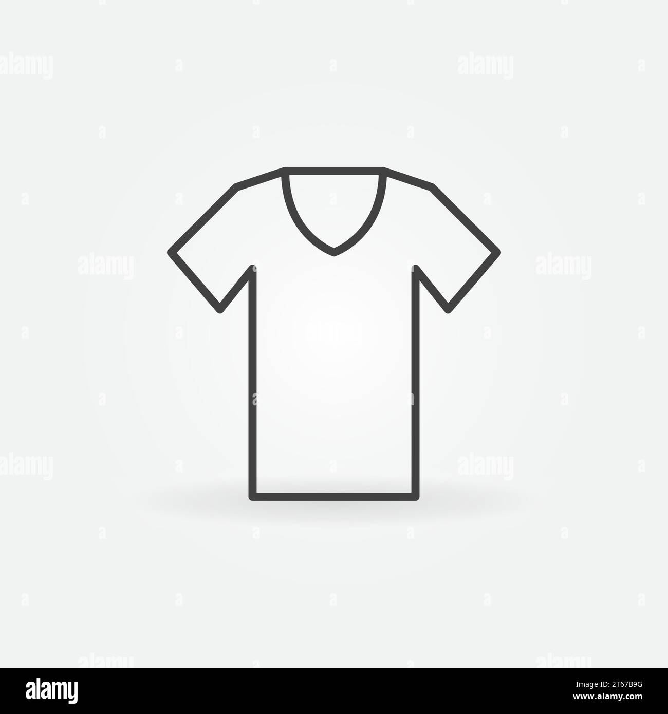 T-shirt outline icon. Vector tshirt linear simple apparel symbol Stock ...