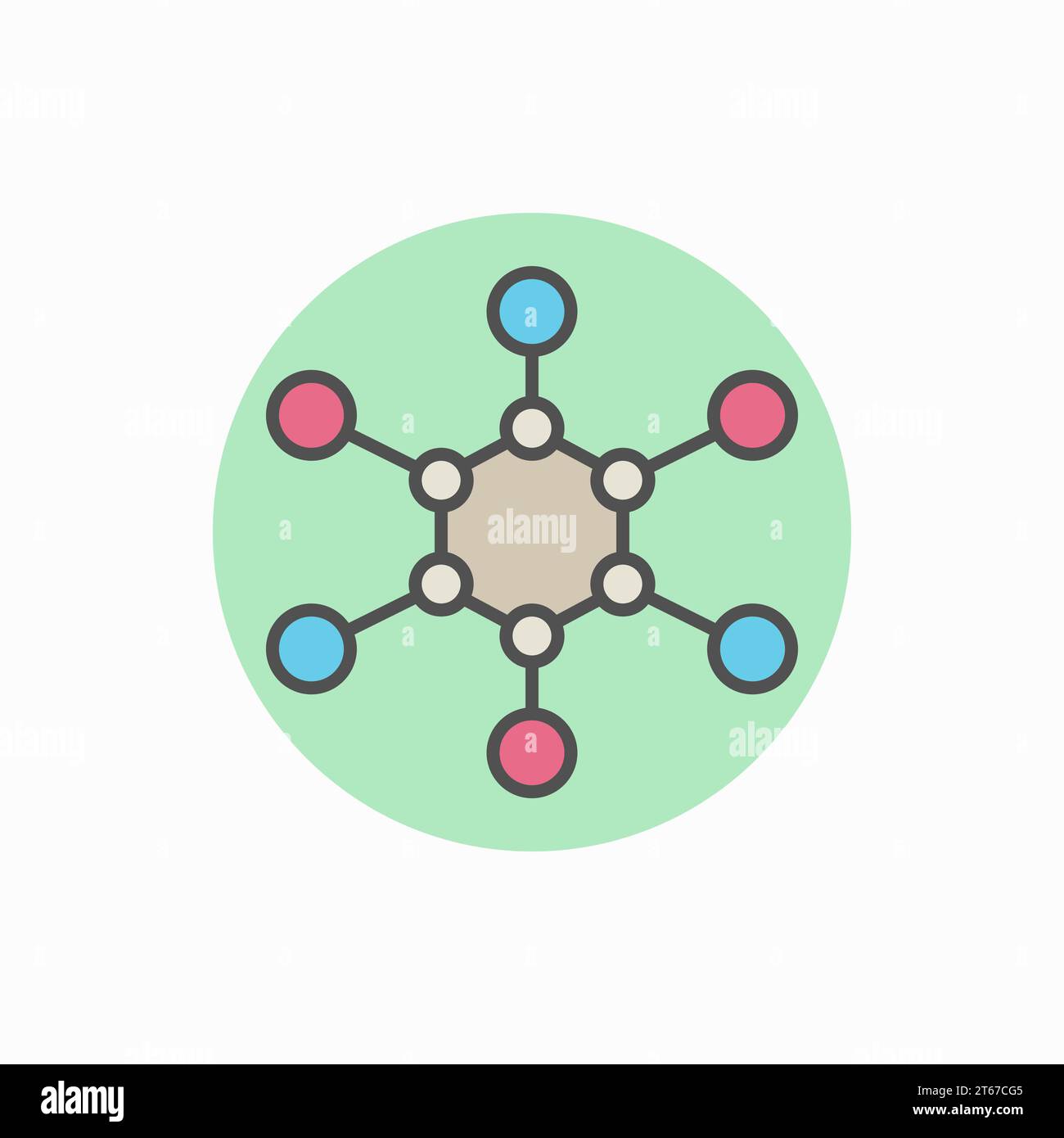 Molecule vector icon - colorful creative symbol or design element Stock ...