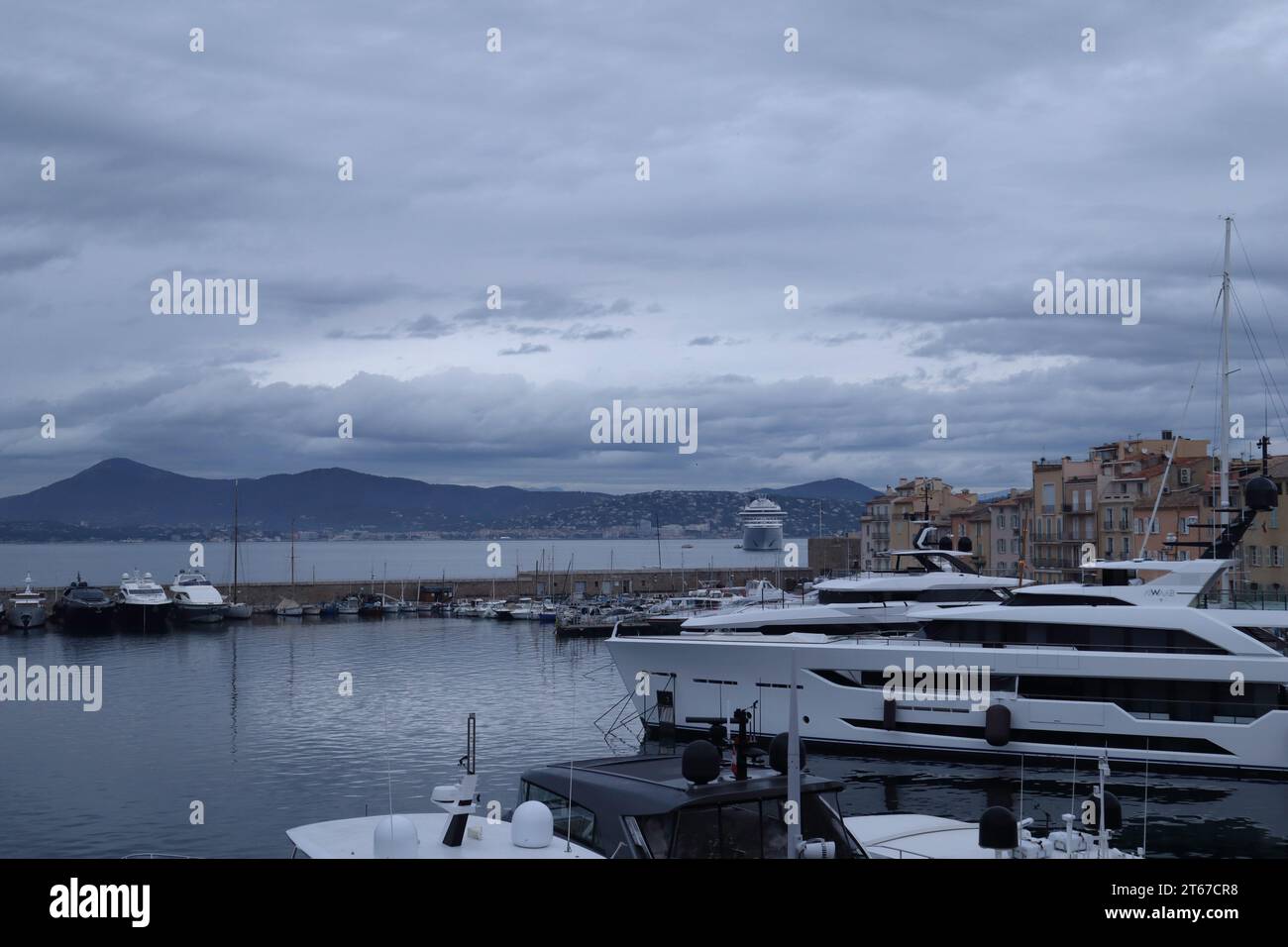 Nov, 09, 2023. Saint-Tropez, France. Cruise to unforgettable with destinations docked in Port de Saint-Tropez in the morning France. -travel, landscape, sea - Credit Ilona Barna BIPHOTONEWS, Alamy Live News Stock Photo