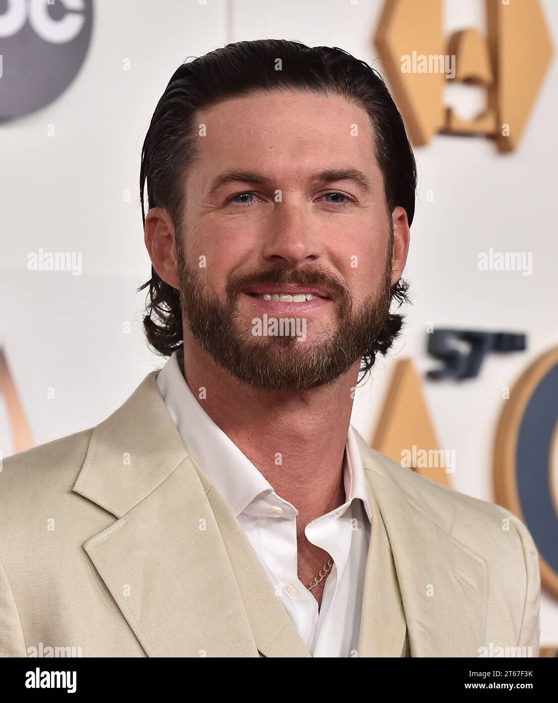 Riley Green Arriving To The 57th Annual Country Music Association