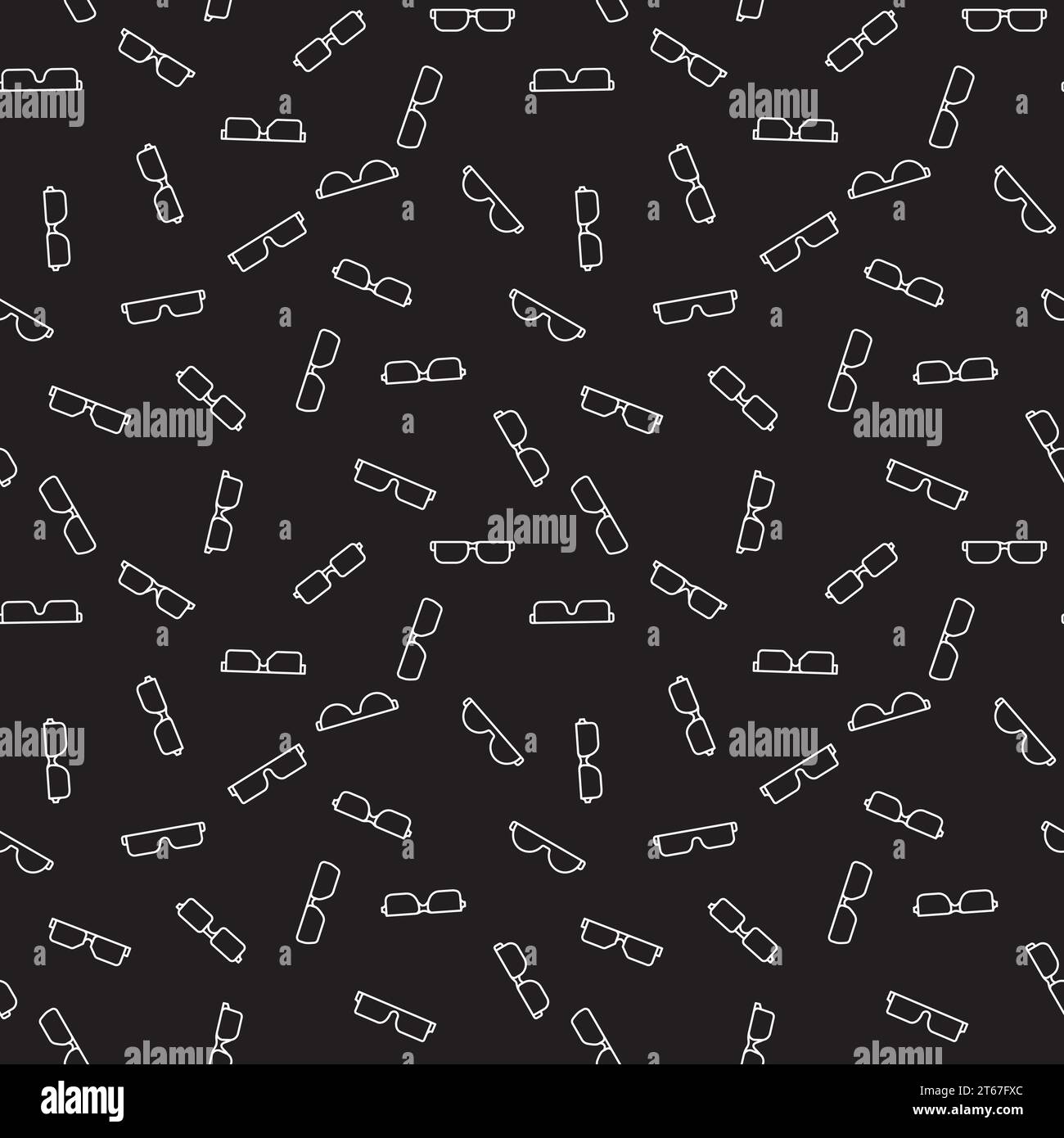 Spectacles Pattern Background Repeated view Stock Vector Images - Alamy