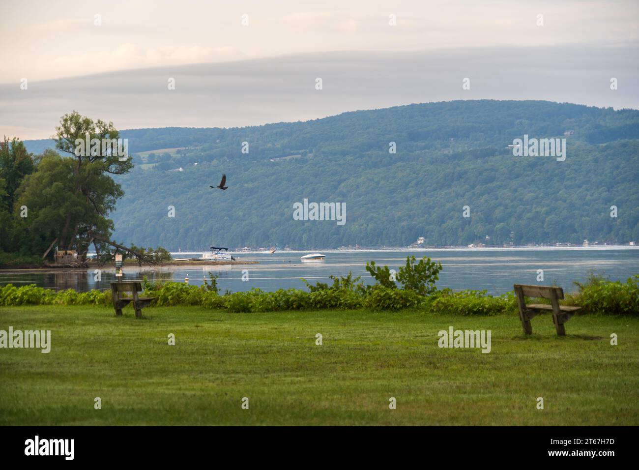 The Otisco Lake Park in Upstate New York, Finger Lakes Stock Photo Alamy