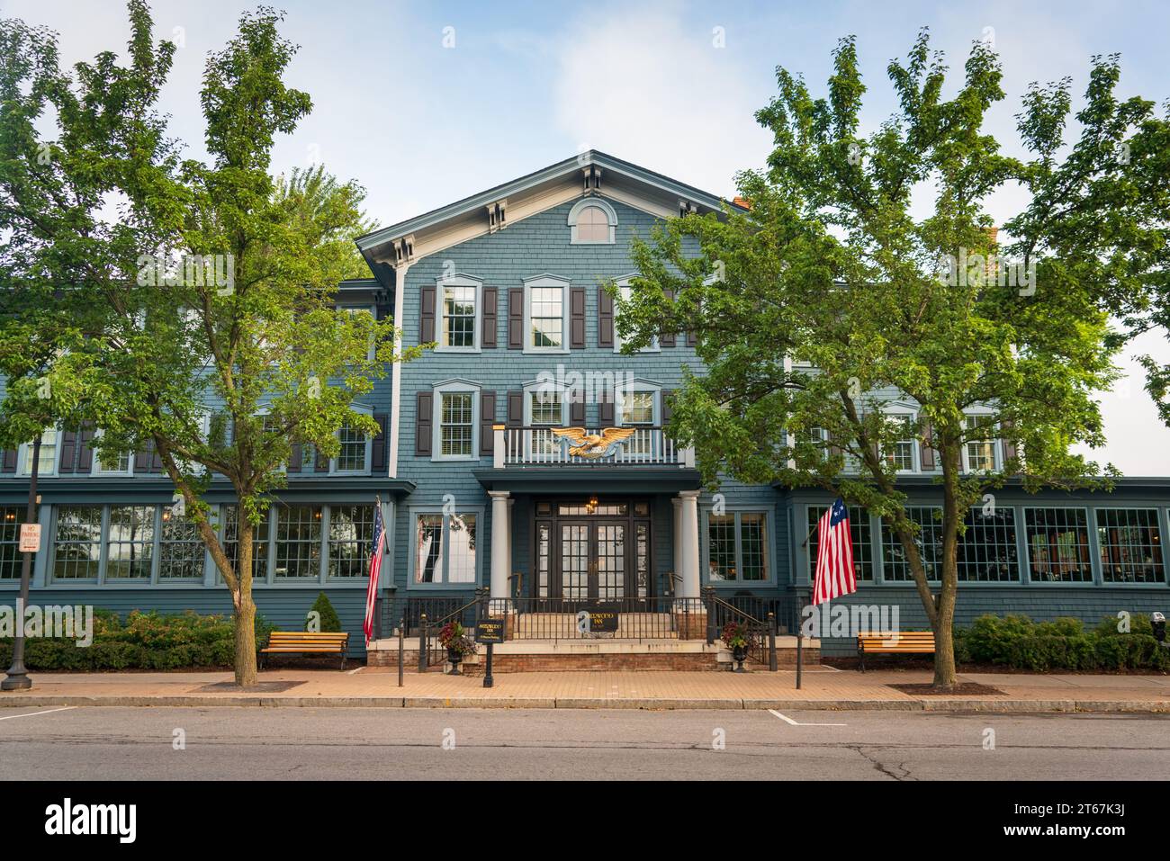 Skaneateles, a Town in the Fingerlakes of Upstate New York Stock Photo