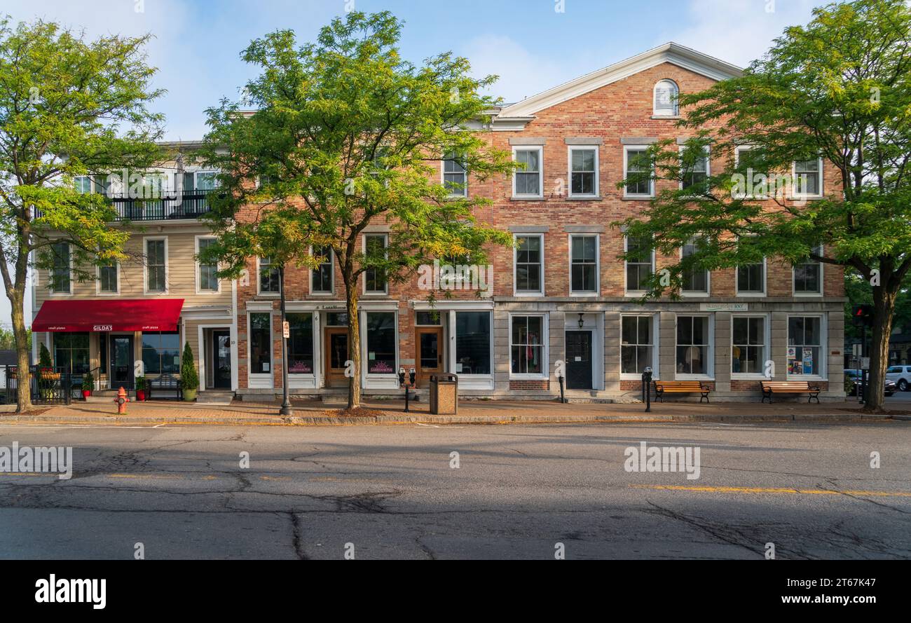 Skaneateles, a Town in the Fingerlakes of Upstate New York Stock Photo