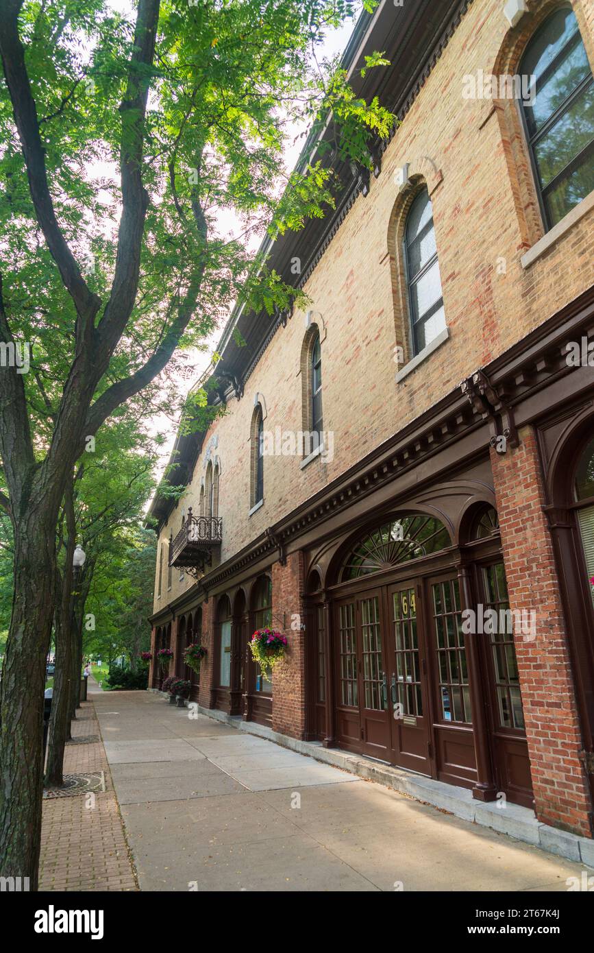 Skaneateles, a Town in the Fingerlakes of Upstate New York Stock Photo