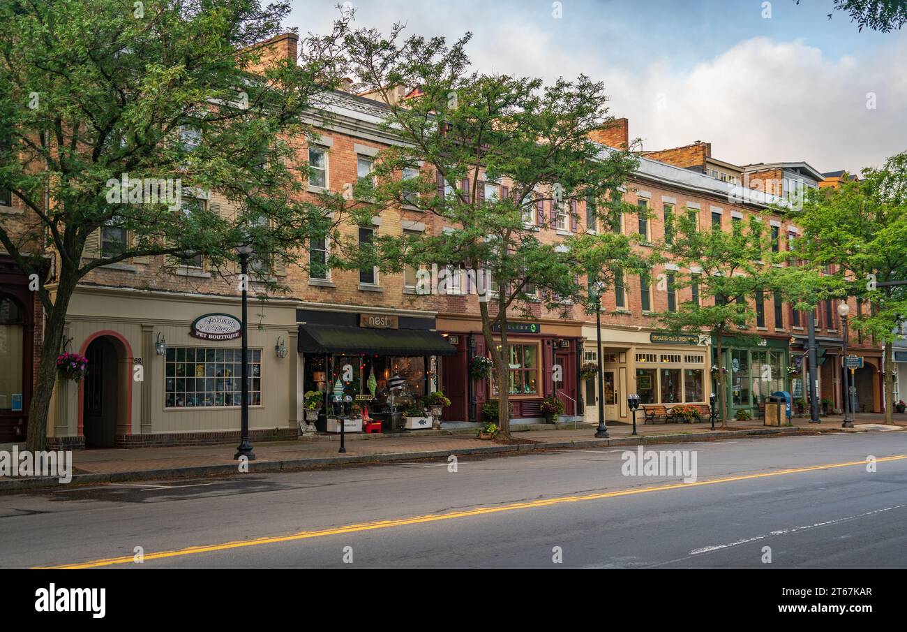 Skaneateles, a Town in the Fingerlakes of Upstate New York Stock Photo
