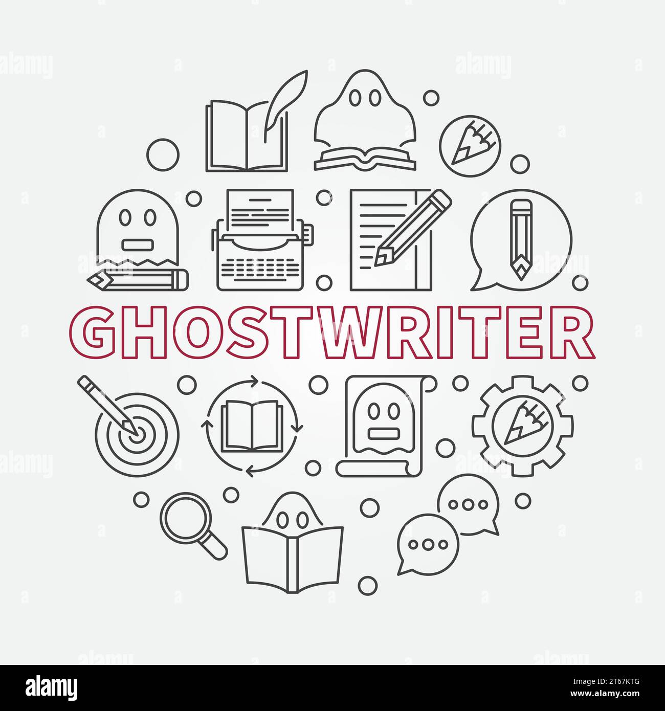 Ghostwriting vector vectors hi-res stock photography and images - Alamy