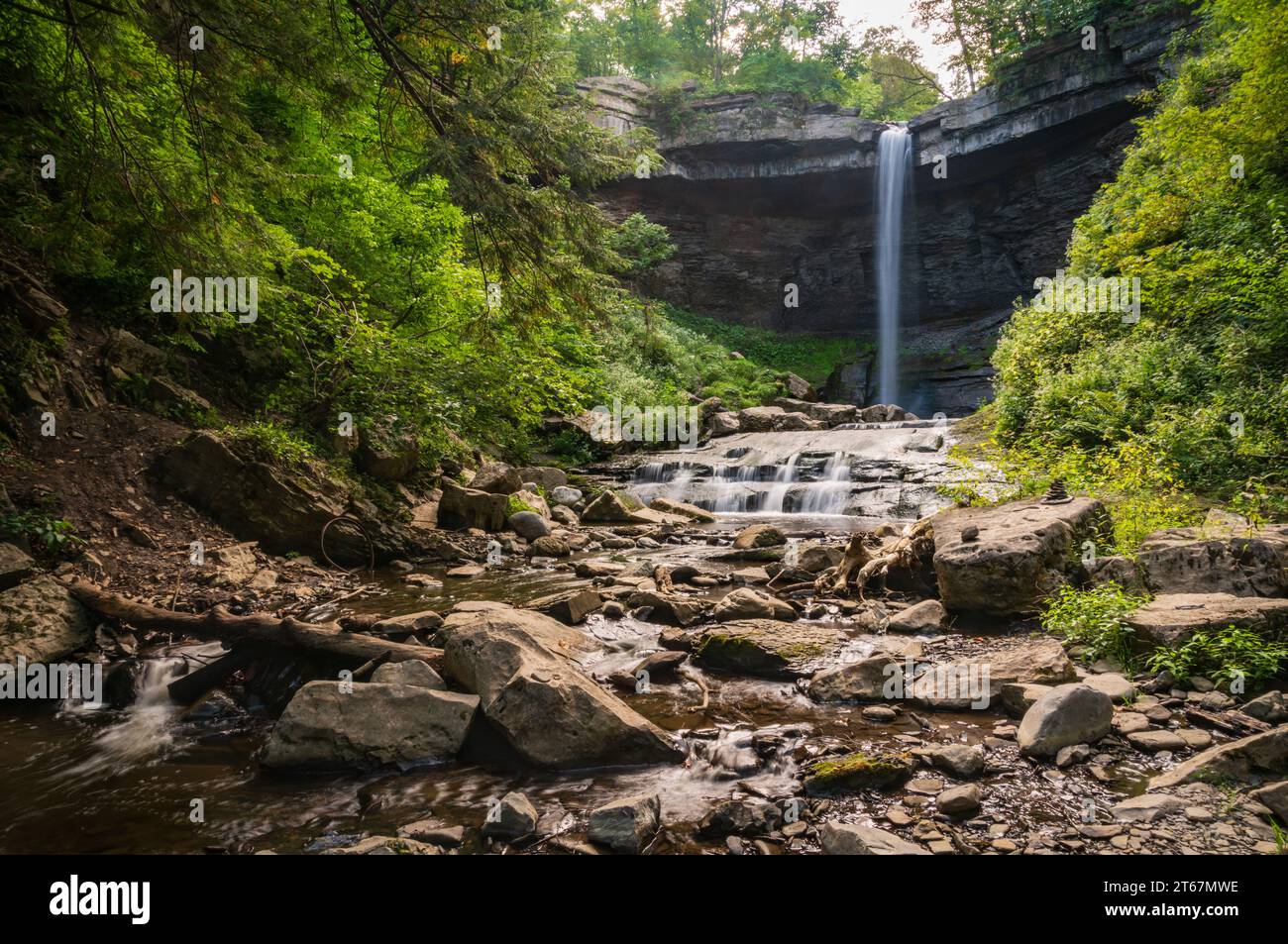 Carpenter Falls in the Finger Lakes, Niles New York Stock Photo