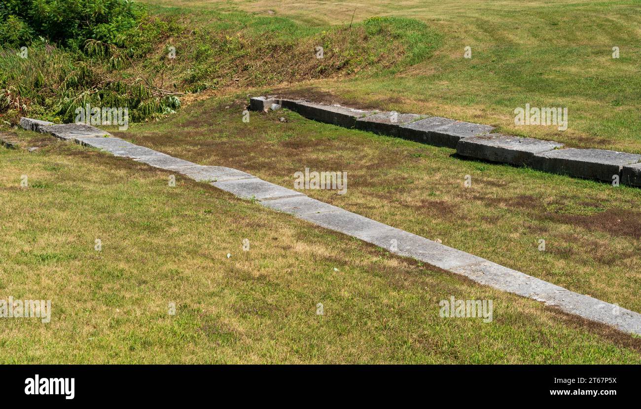 The Schoharie Crossing State Historic Site, Upstate New York Stock