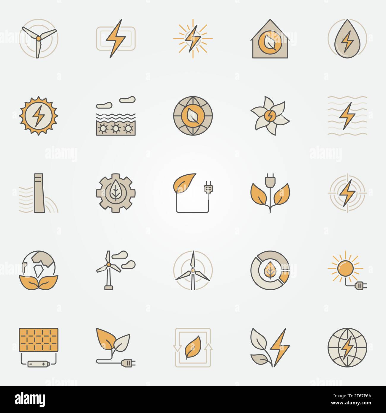 Abstract concept power plant renewable solar energy lighting hi-res ...