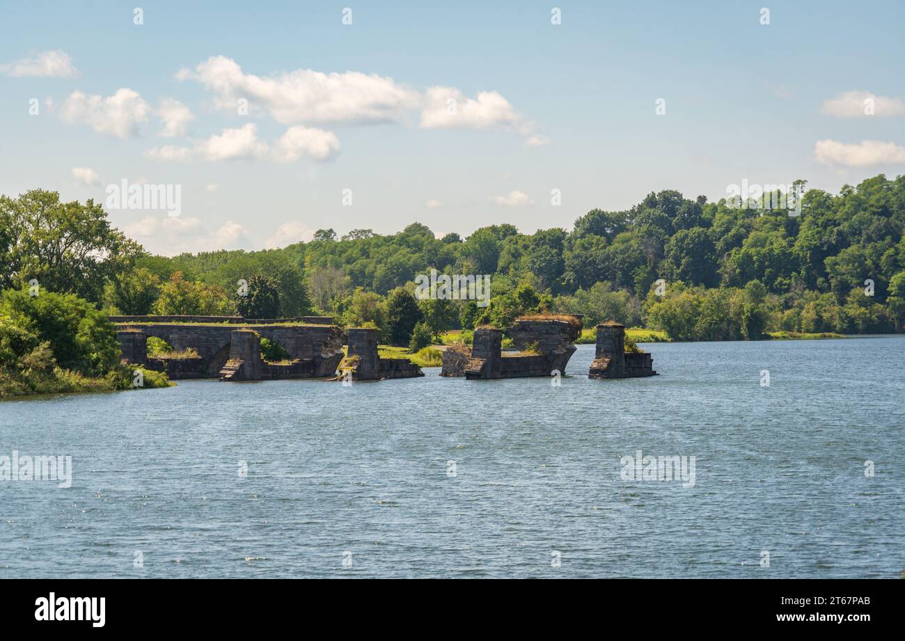 The Schoharie Crossing State Historic Site, Upstate New York Stock ...