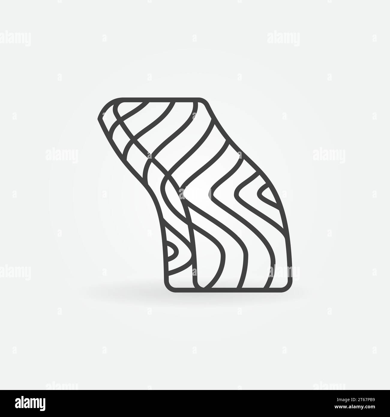 Fish steak icon simple Stock Vector Images - Alamy