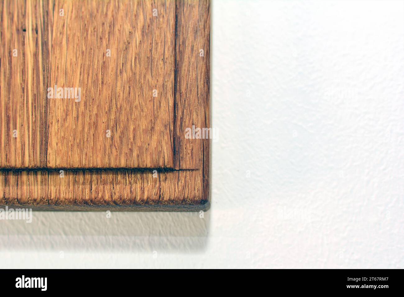 Wooden table top surface. Natural wood eco furniture close view. Solid ...