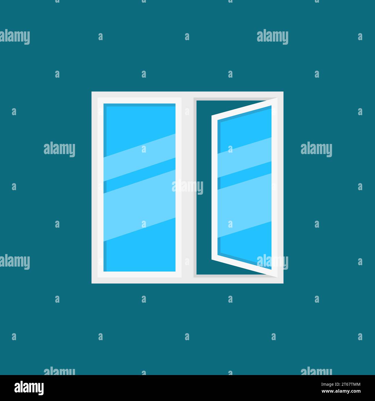 Building reflection in window Stock Vector Images - Alamy