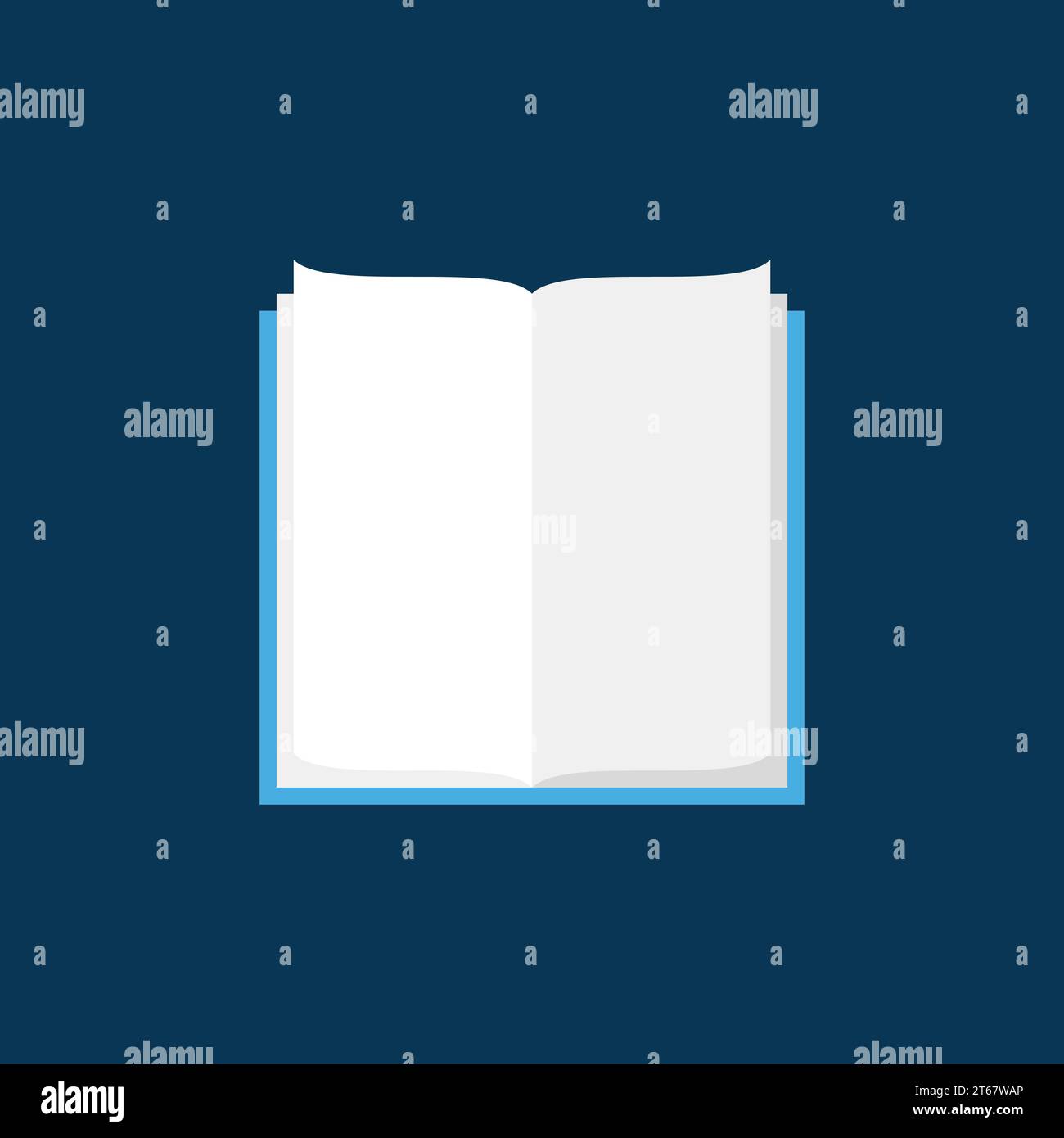 Open book blue background Stock Vector Images - Alamy