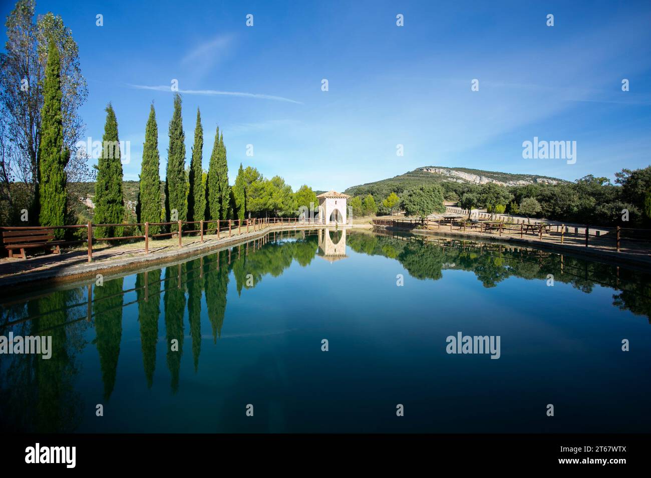 Balsas de Basacol en Alquézar, Aragón Stock Photo