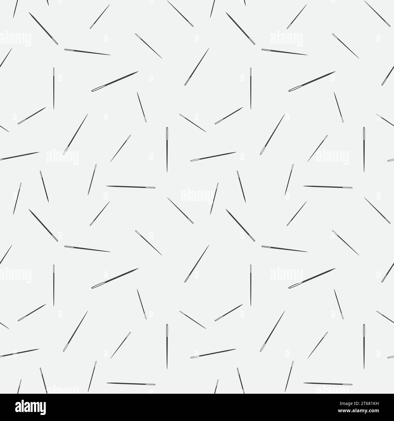 Sewing needle vector simple seamless pattern or background Stock Vector ...