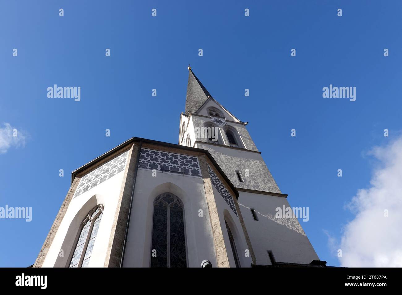Pfarrkirche Maria Himmelfahrt, Tirol, Österreich, Imst Stock Photo