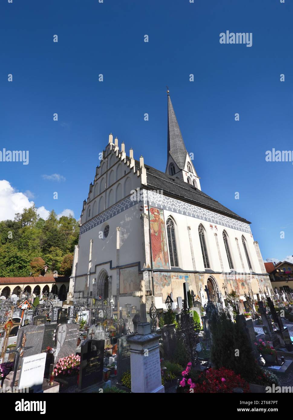 Pfarrkirche Maria Himmelfahrt, Tirol, Österreich, Imst Stock Photo