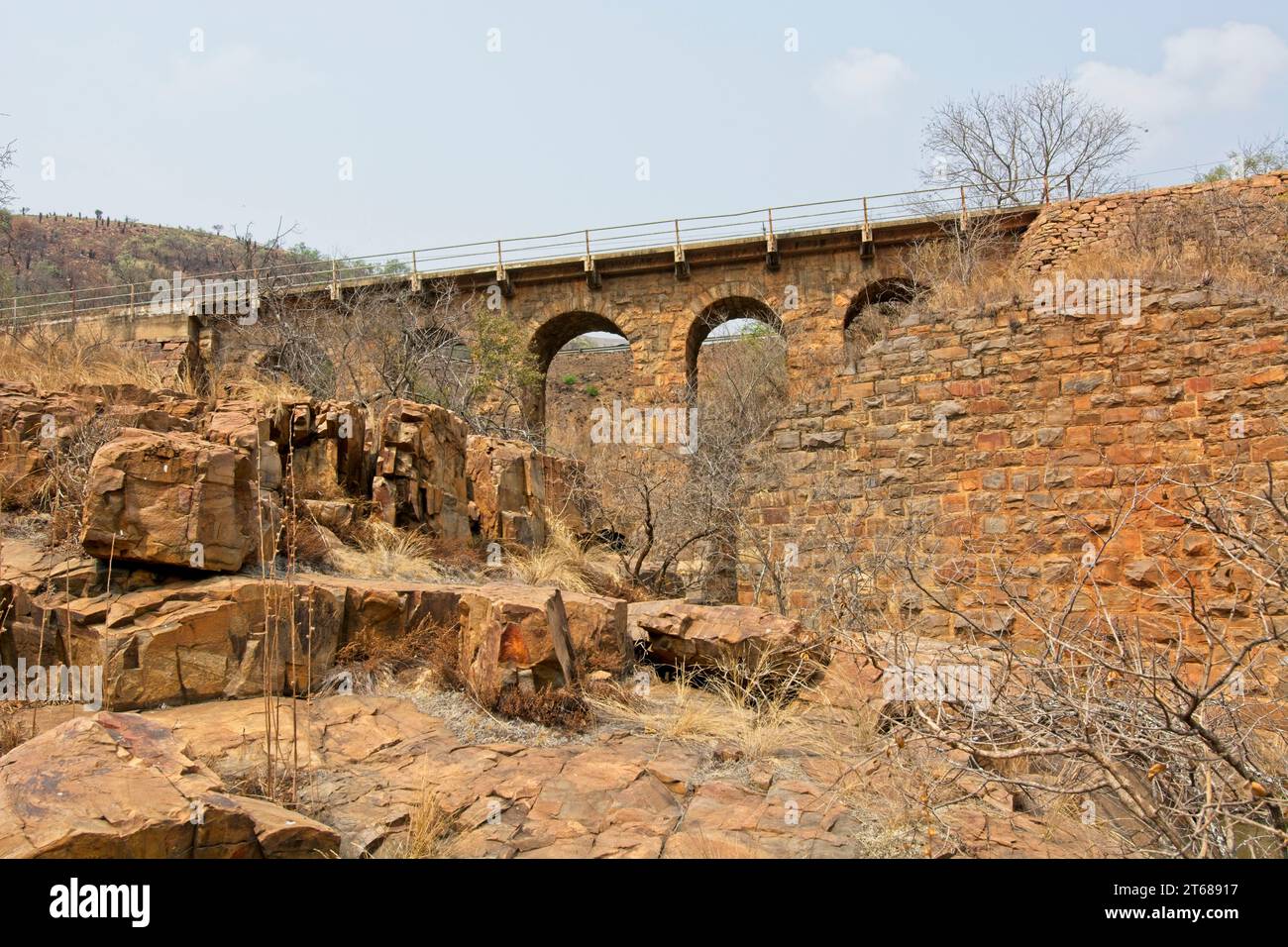Historic 5 Arch bridge over the Elands River near Waterval-Boven South ...
