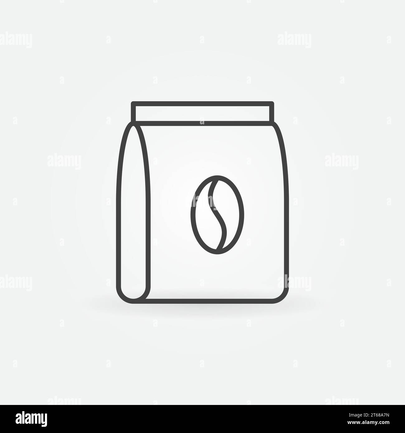 Coffee Pack vector icon or symbol in thin line style Stock Vector Image ...