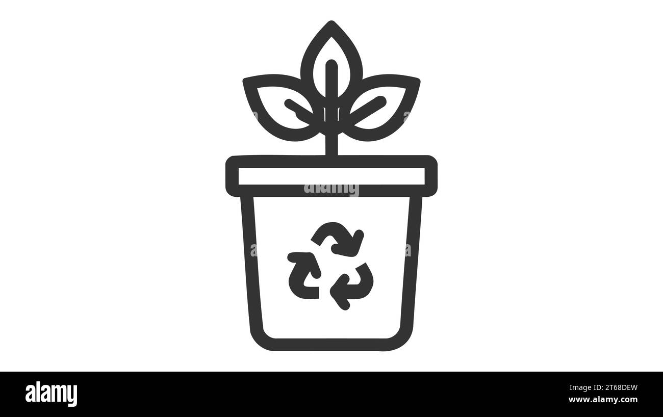 Recycle bin icon. Trash Can icon vector illustration Stock Vector Image ...