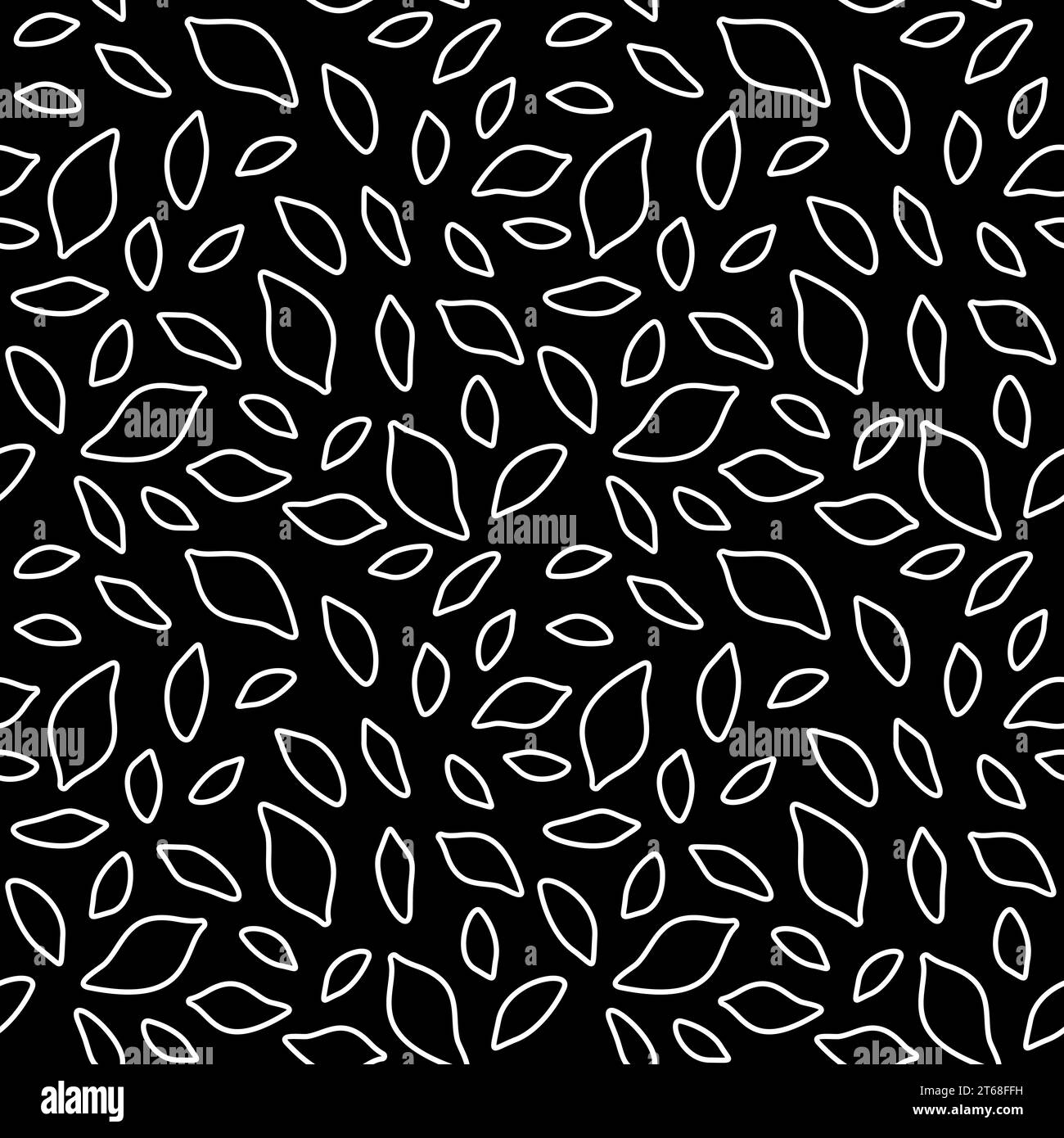 Trematodes Helminths vector concept dark Seamless Pattern in line style Stock Vector