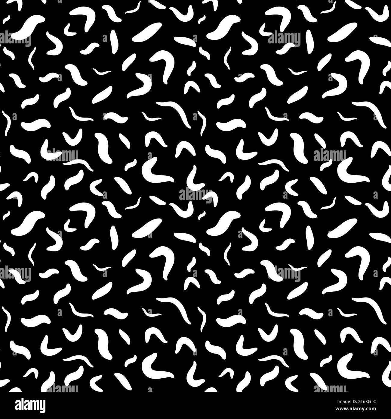 Seamless pattern with Helminths - vector concept modern dark background Stock Vector