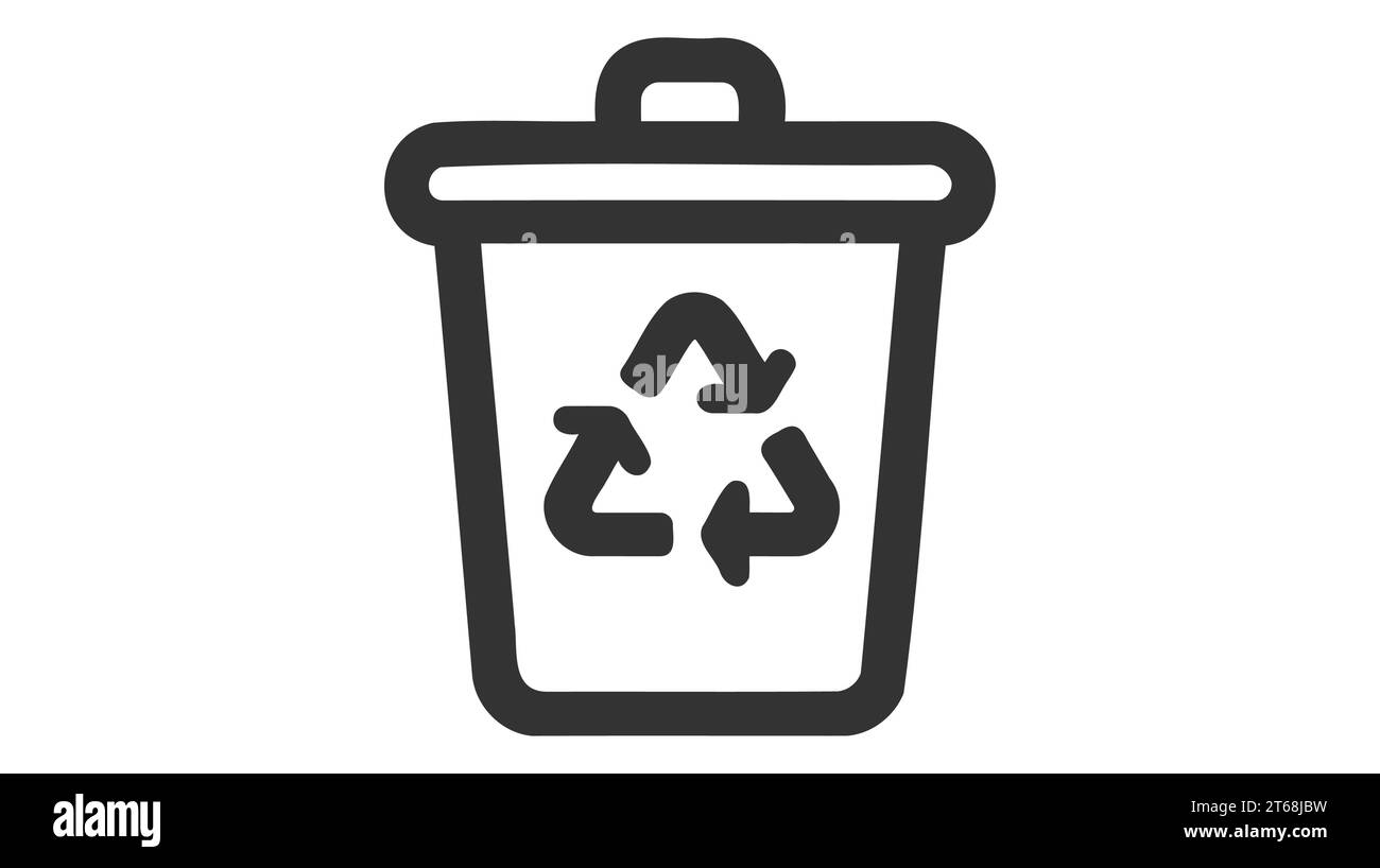 Recycle bin icon. Trash Can icon vector illustration Stock Vector Image ...