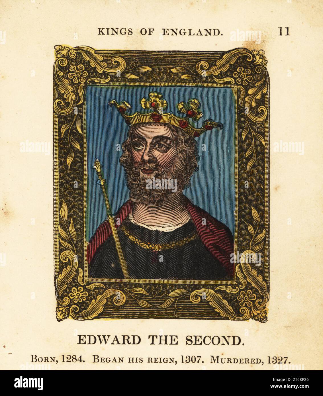 Portrait of King Edward the Second, King Edward II of England, born