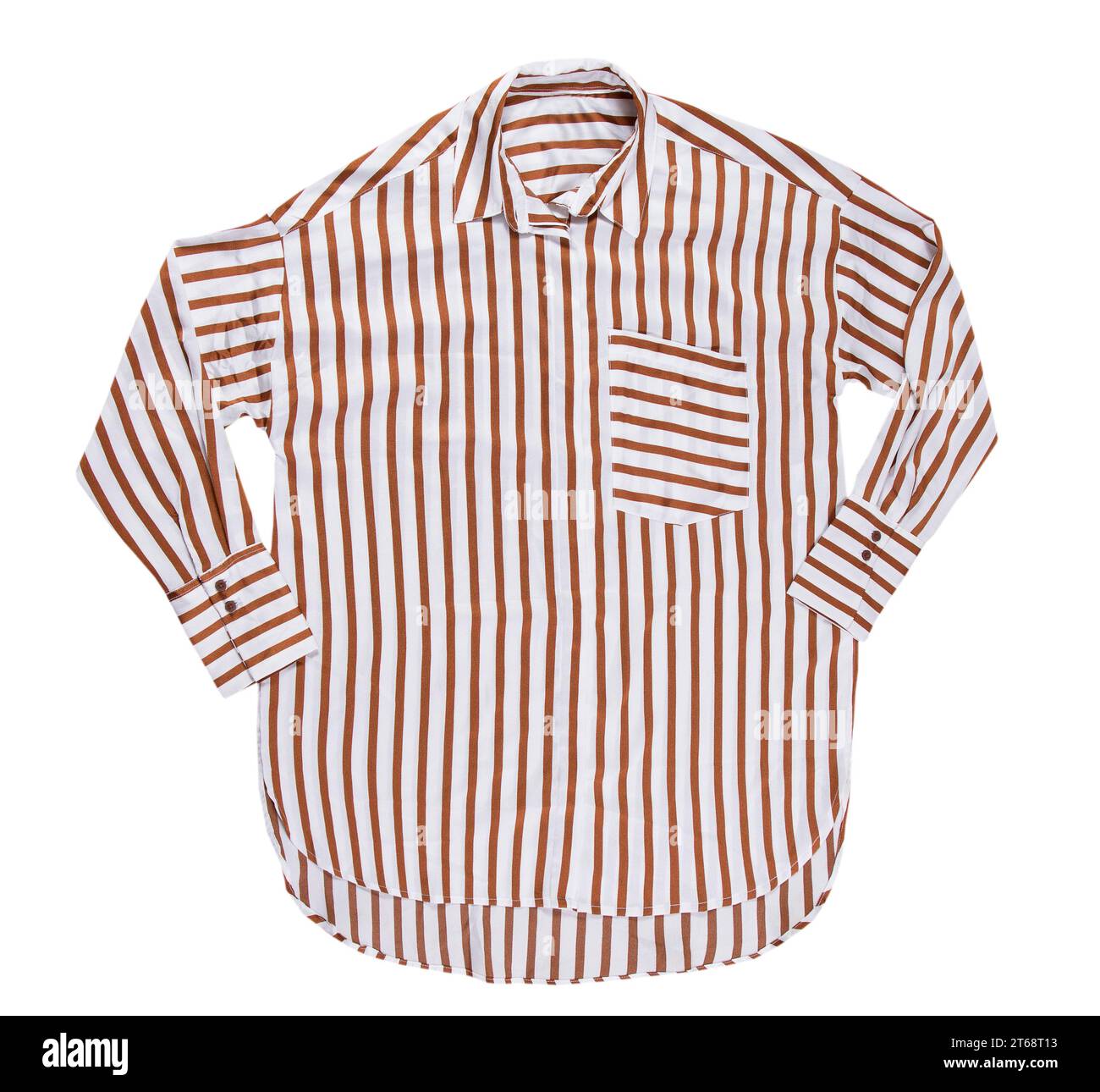 female striped shirt isolated on white background, striped dress — free download