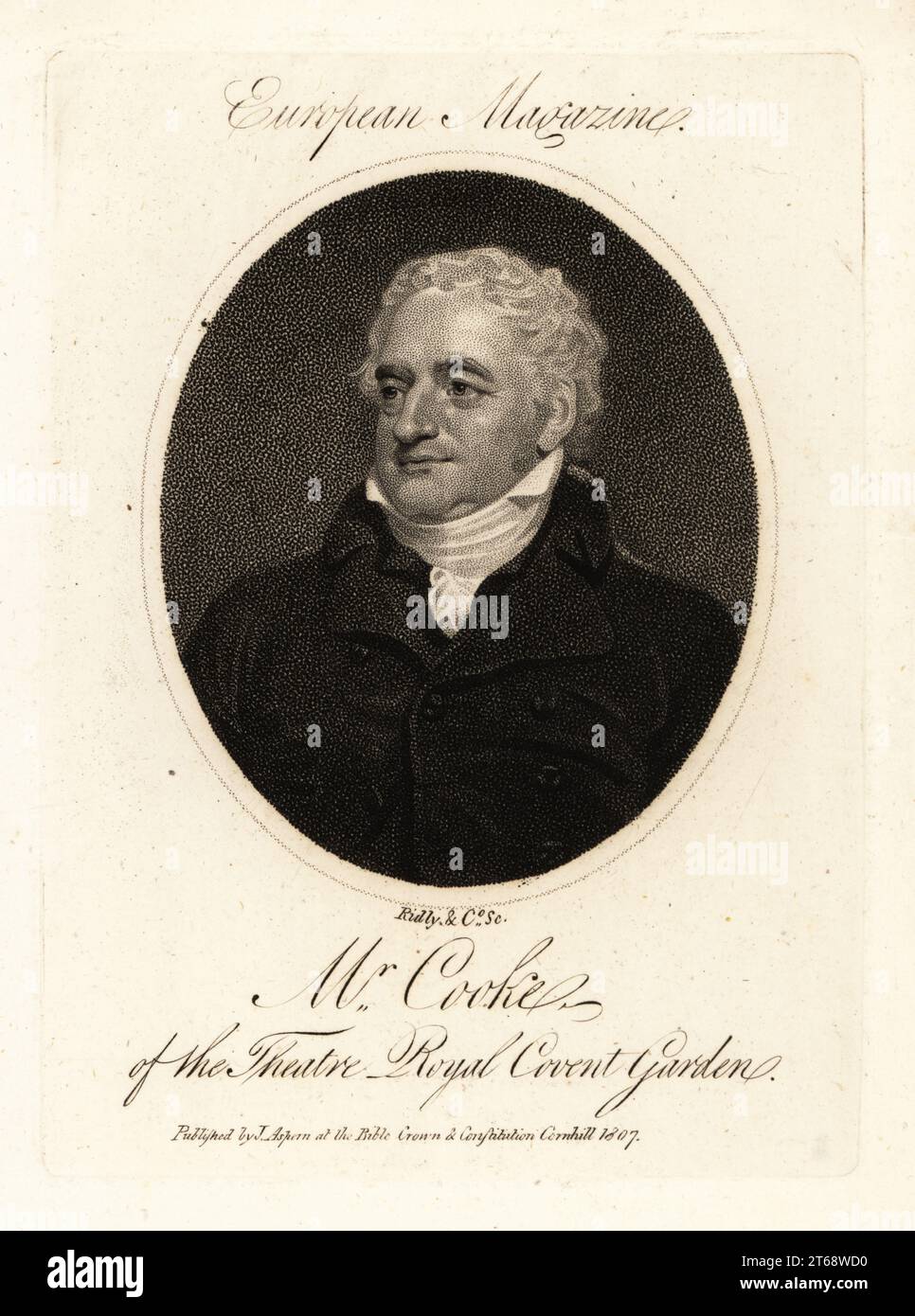 George Cook England Mr. George Frederick Cooke (1756-1812), of the Theatre Royal Covent ...