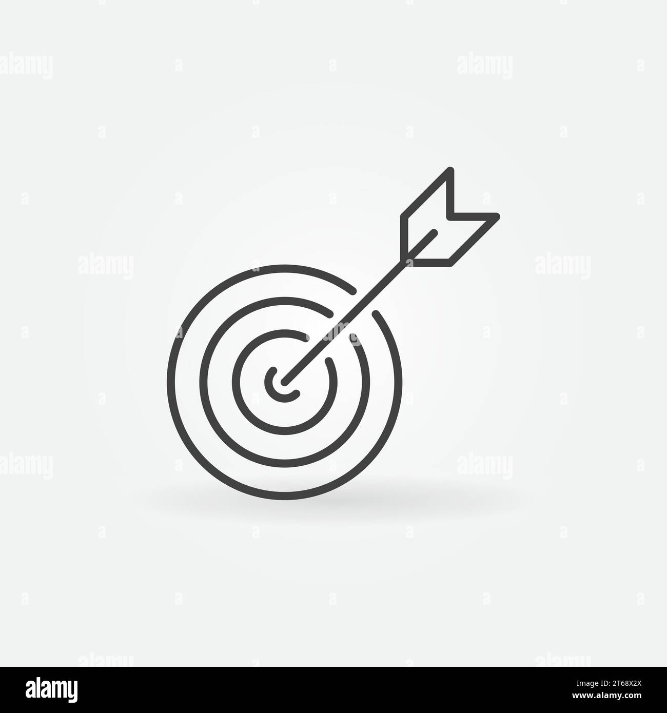 Target vector concept icon or symbol in thin line style Stock Vector ...