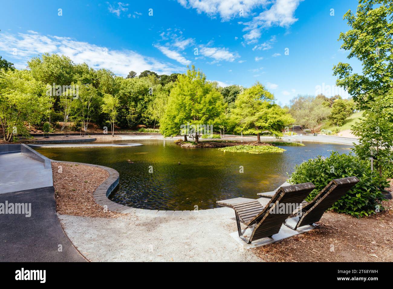 Wilson Botanic Park Berwick in a late summer's afternoon in Berwick ...