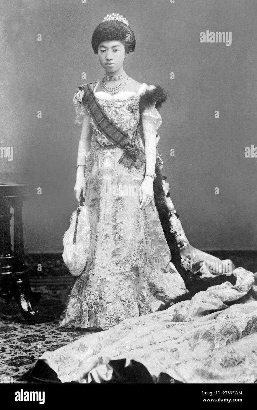Princess Sadako (Teimei), wife of Yoshihito, as Taisho Emperor of Japan. [automated translation] Stock Photo