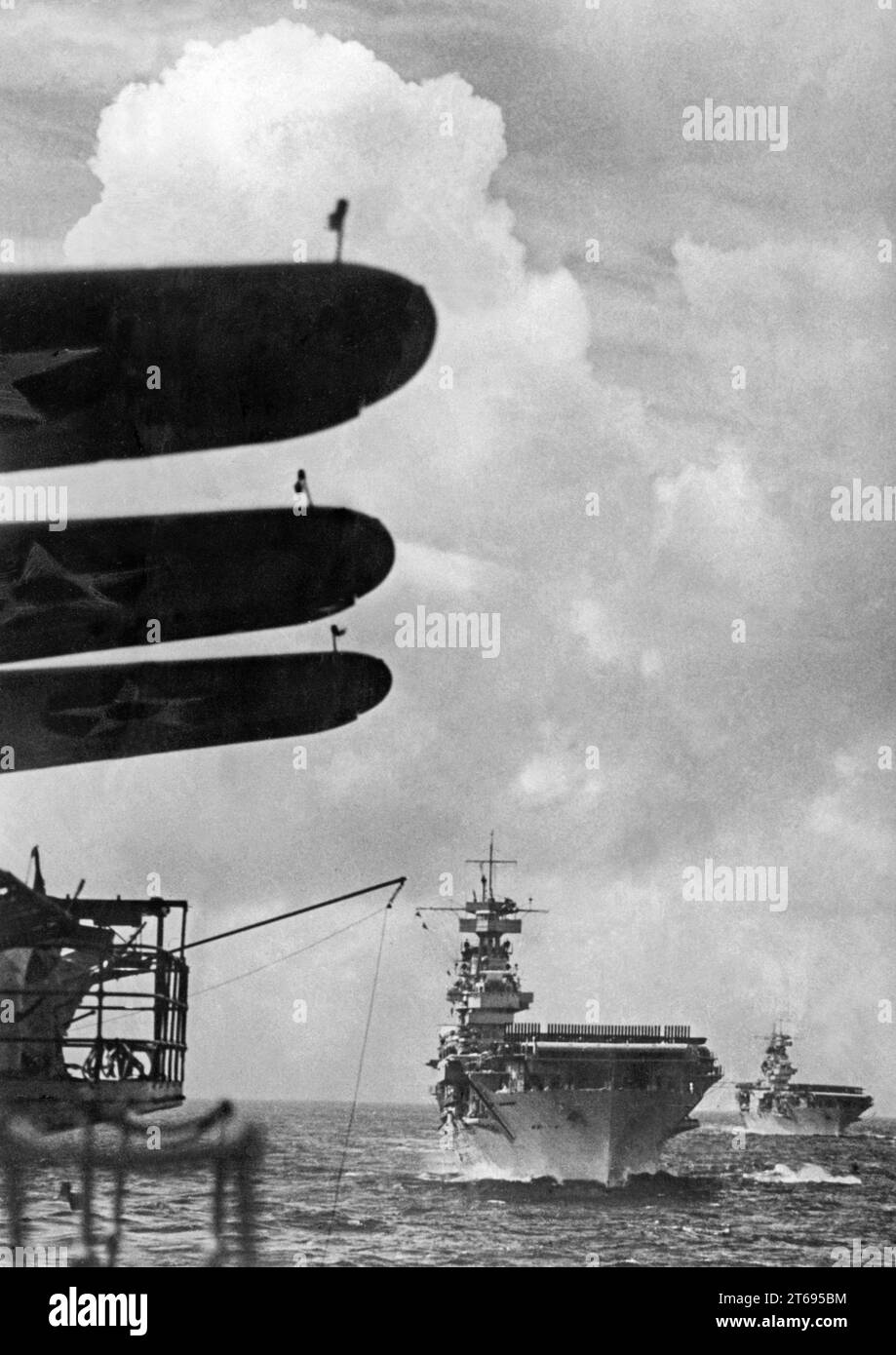 From the uss enterprise aircraft carrier Black and White Stock Photos