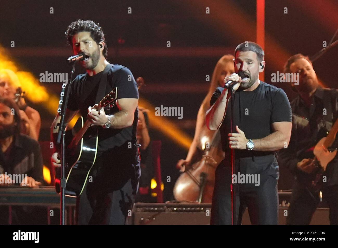 08 November 2023 Nashville, Tennessee Dan Smyers and Shay Mooney of