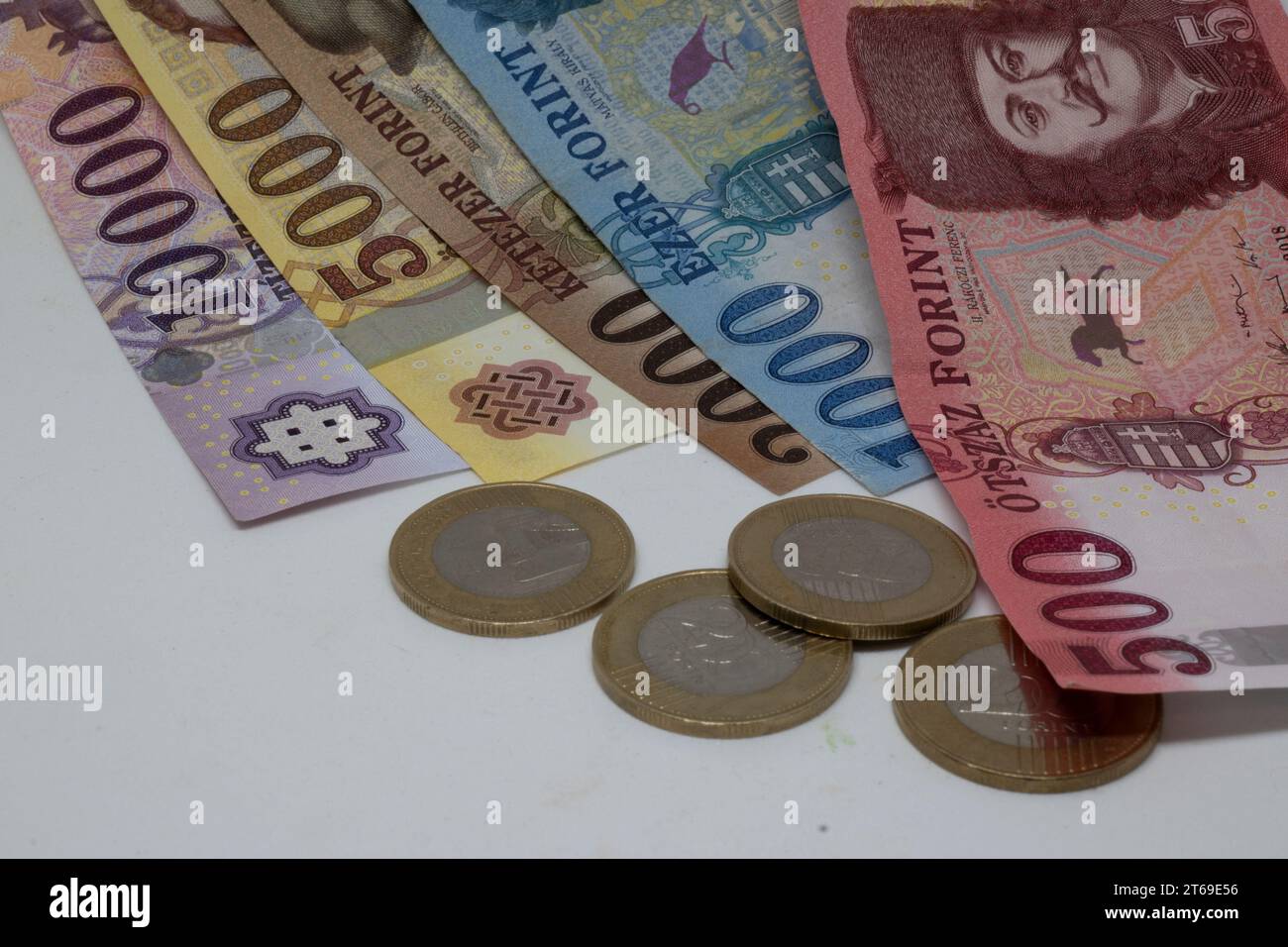 Hungarian forints Stock Photo