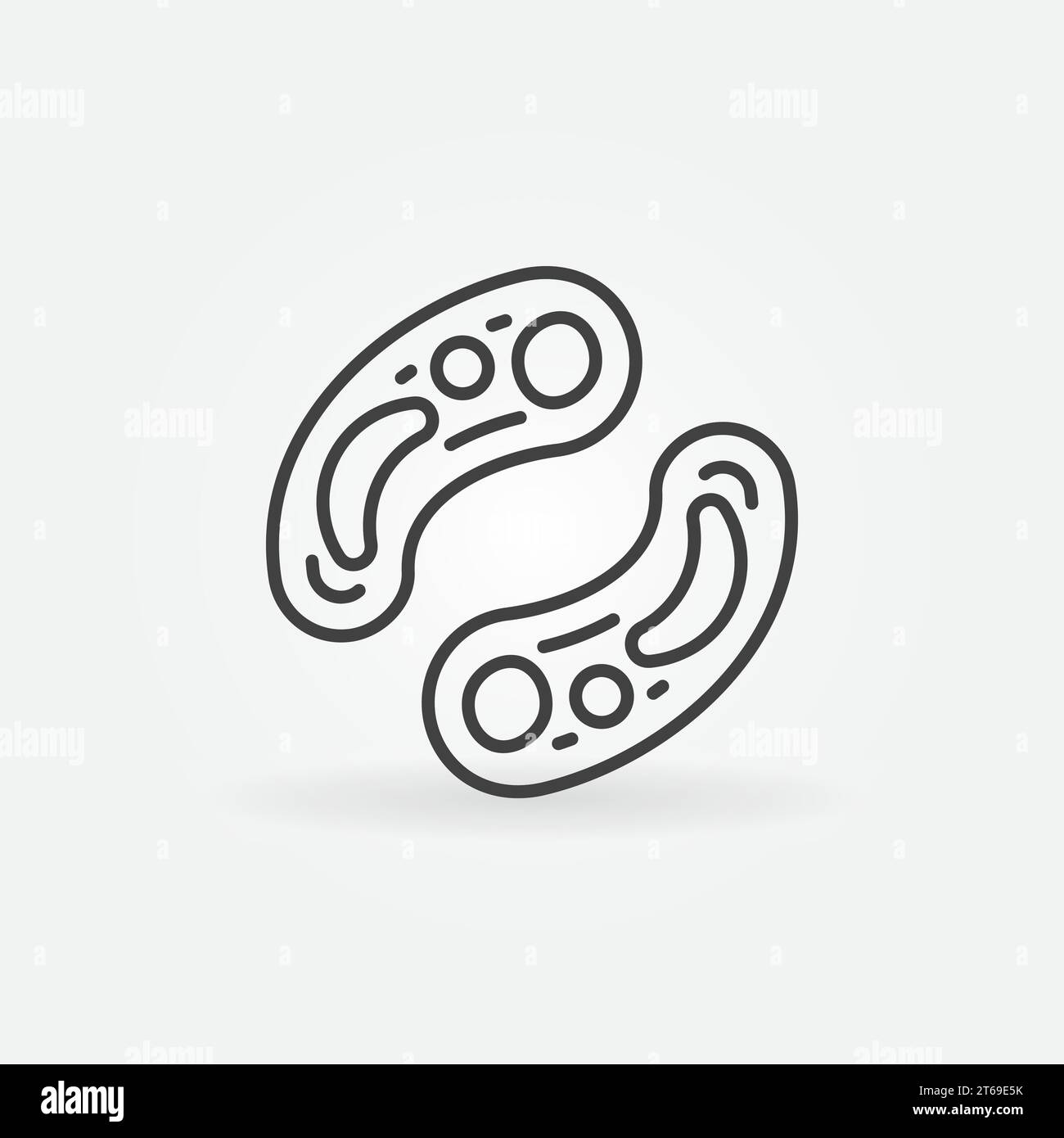 Bacterias outline vector icon or design element Stock Vector Image ...