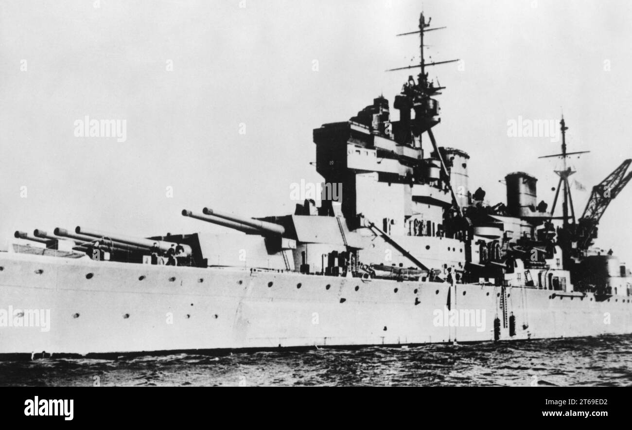 HMS Prince of Wales, British battleship [automated translation] Stock Photo