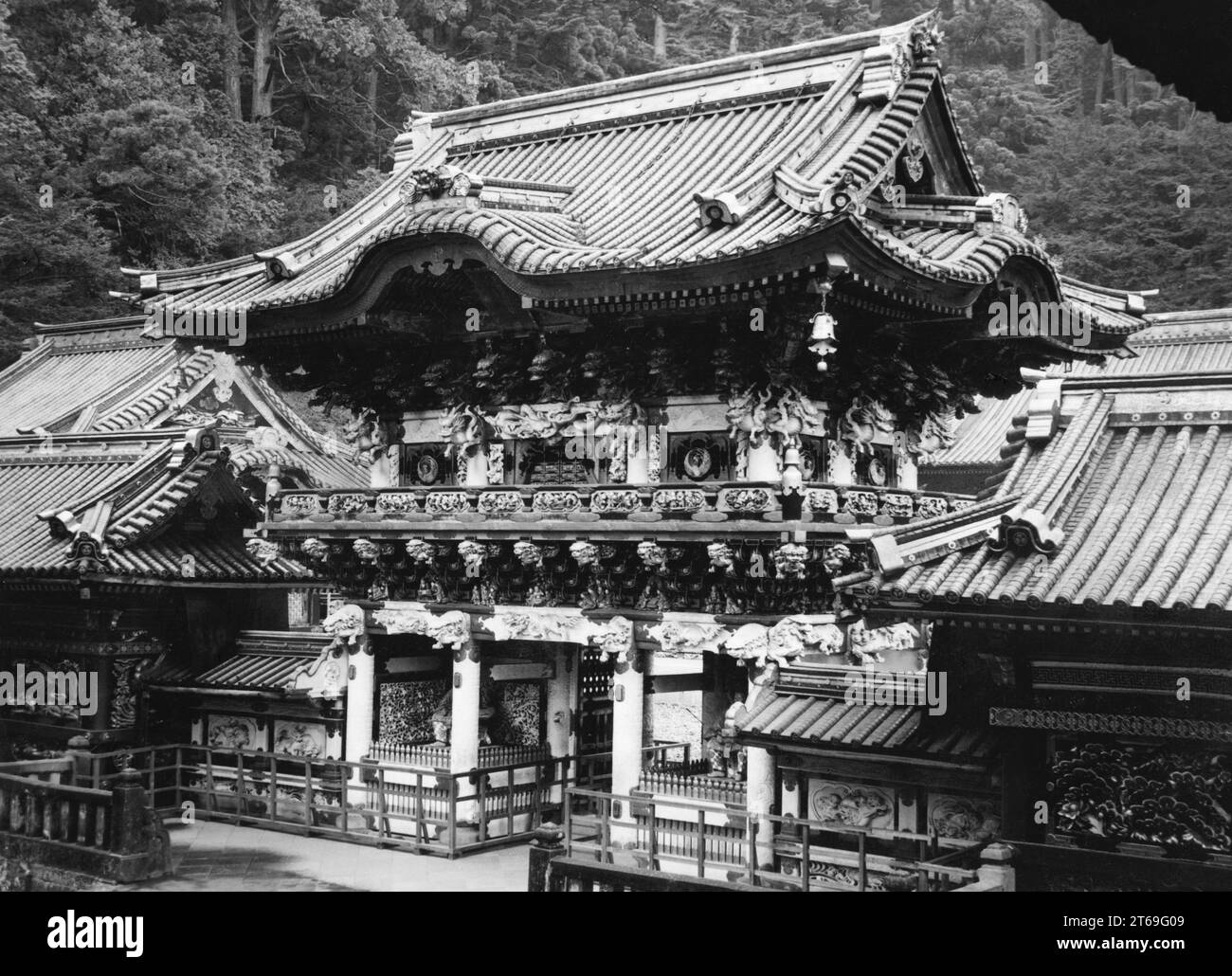 Building of the temple in Nikko. [automated translation] Stock Photo ...