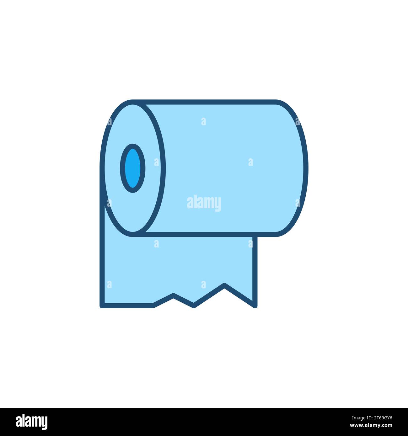 Toilet Paper vector concept colored icon or logo element Stock Vector