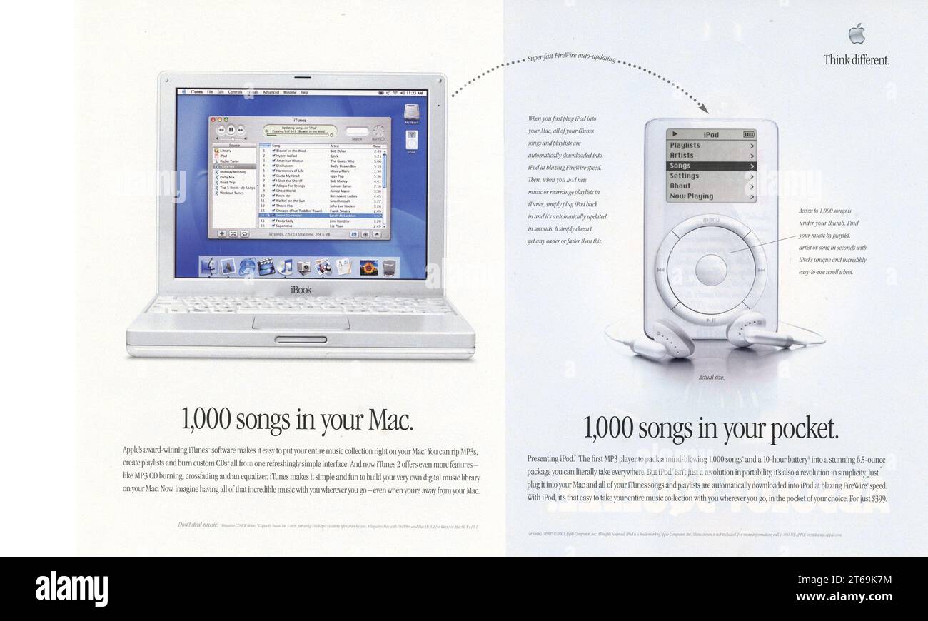 【apple】 2001年製　当時物　ポスター　iBook 1999 Apple iBook G3 Go Computer Poster Macworld New York