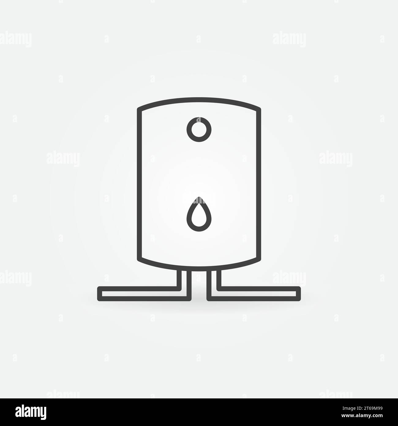 Water Heater linear vector concept icon or logo element Stock Vector