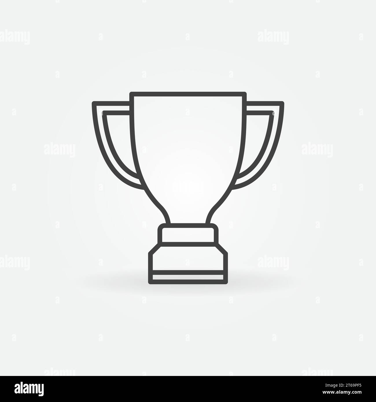Trophy Cup outline icon. Winner or Award vector line concept symbol ...