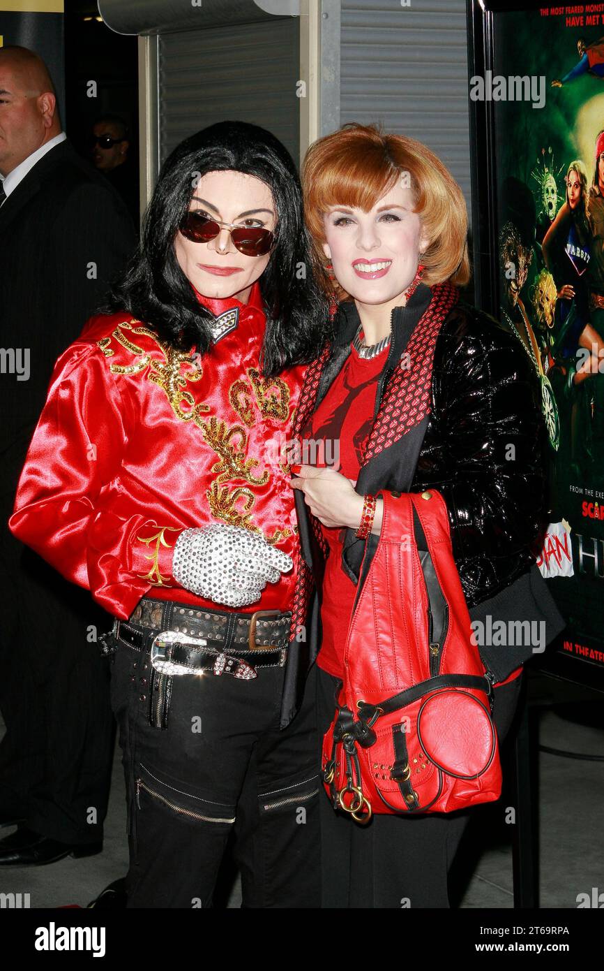 Kat Kramer and Michael Jackson Impersonator at the Premiere of 'Stan Helsing '. Arrivals held at the Arclight Hollywood in Hollywood, CA, October 20, 2009. Photo Credit: Joseph Martinez / Picturelux Stock Photo