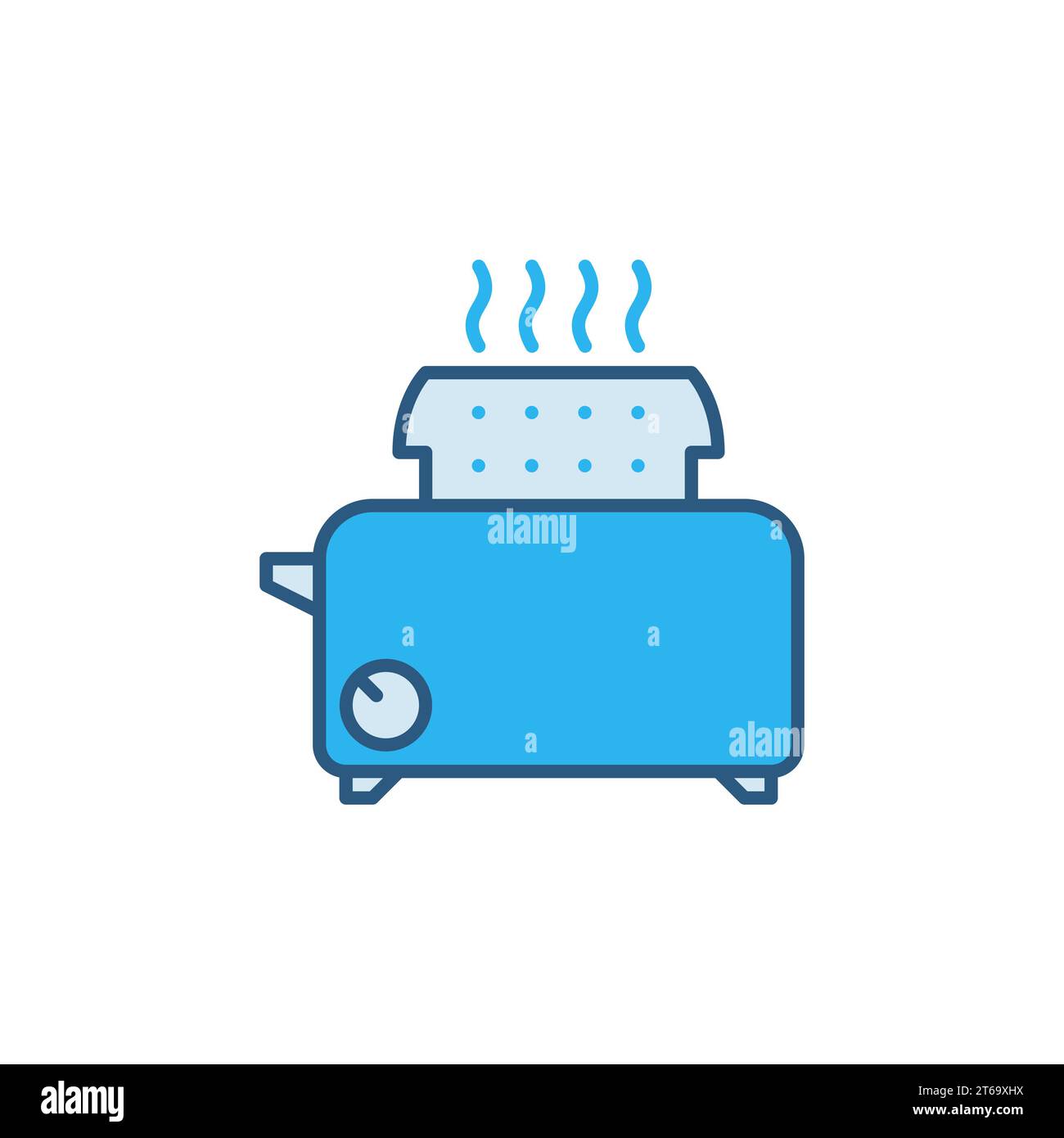Vector Toaster concept colored icon or design element Stock Vector