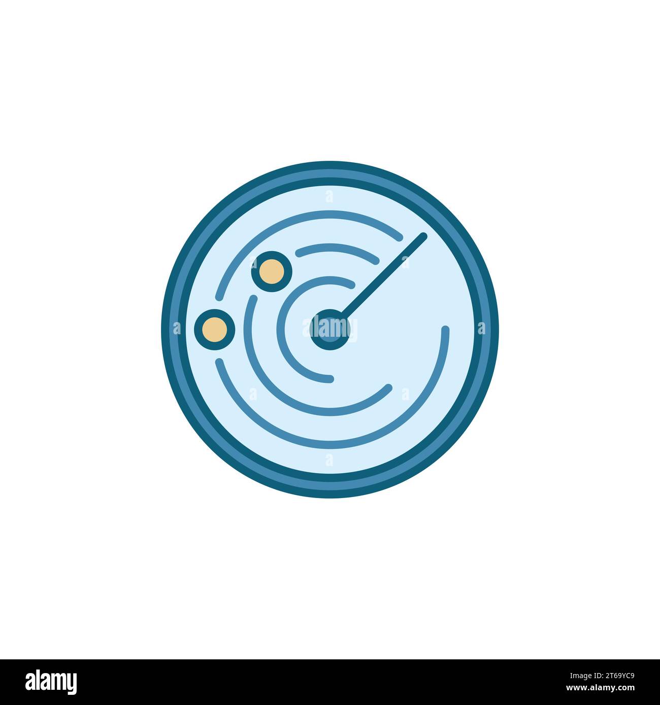 Vector Radar vector concept circular colored icon or symbol Stock ...
