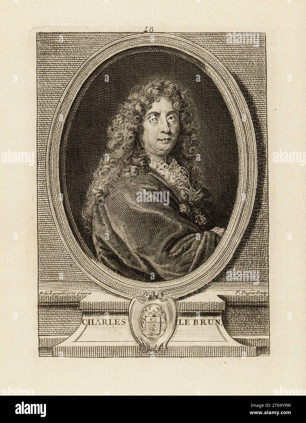 Portrait of Charles le Brun, French painter, physiognomist and art ...