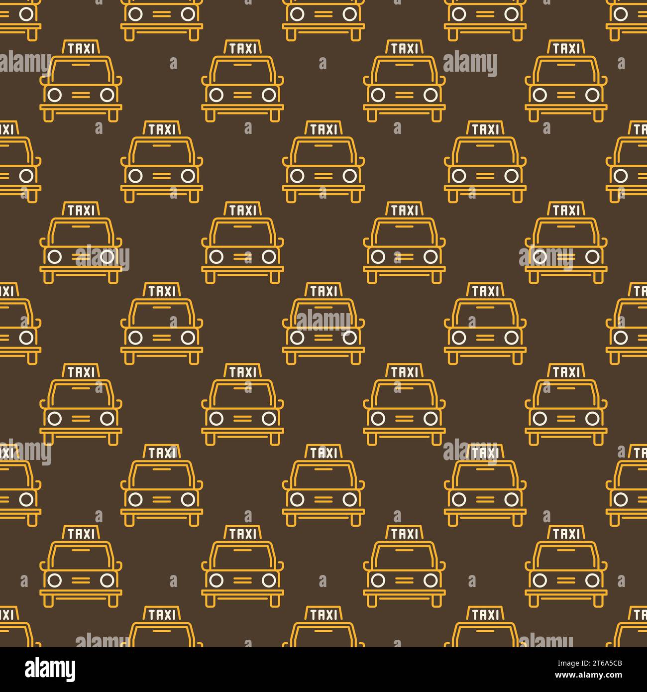 Taxi Car Print Pattern Backpack